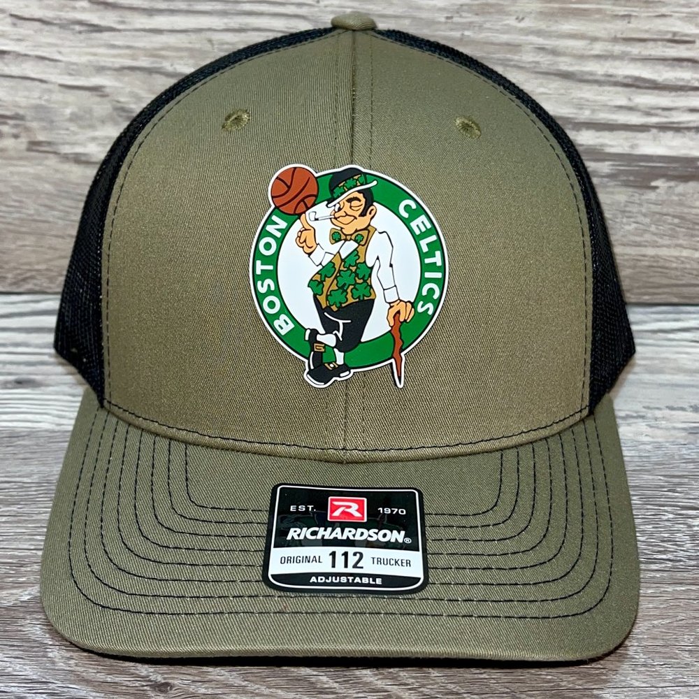 Boston Celtics 3D Snapback Trucker Hat- Loden/ Black